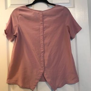 Nine Bird Satin Mauve Blouse